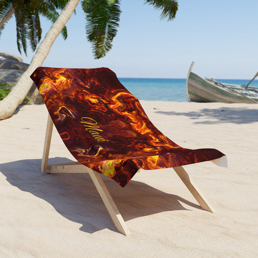 Fiery Inferno - Beach Towel