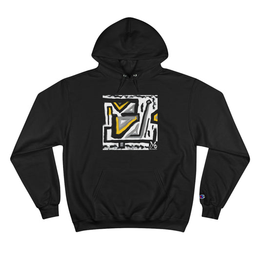 Interwoven Labyrinth of Color - Champion Hoodie