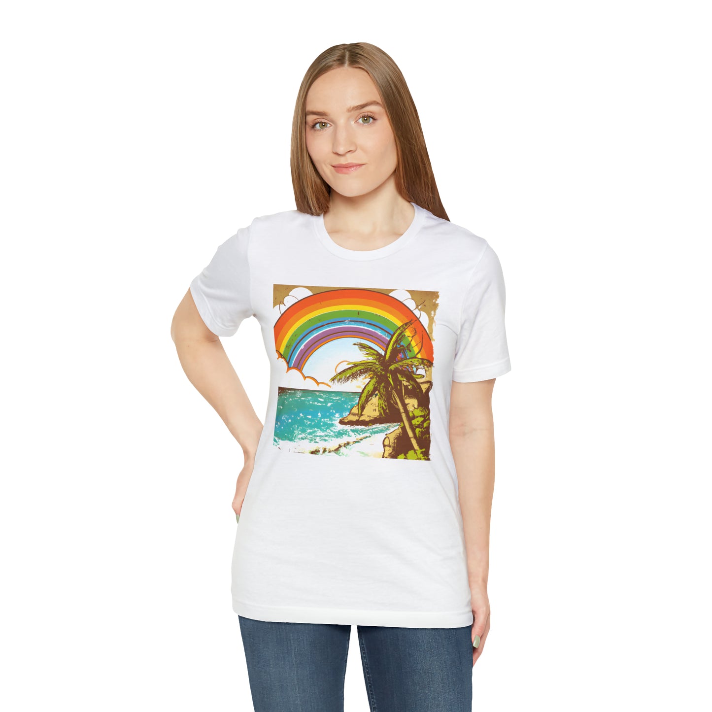 Rainbow Glimmer Island - T-shirt