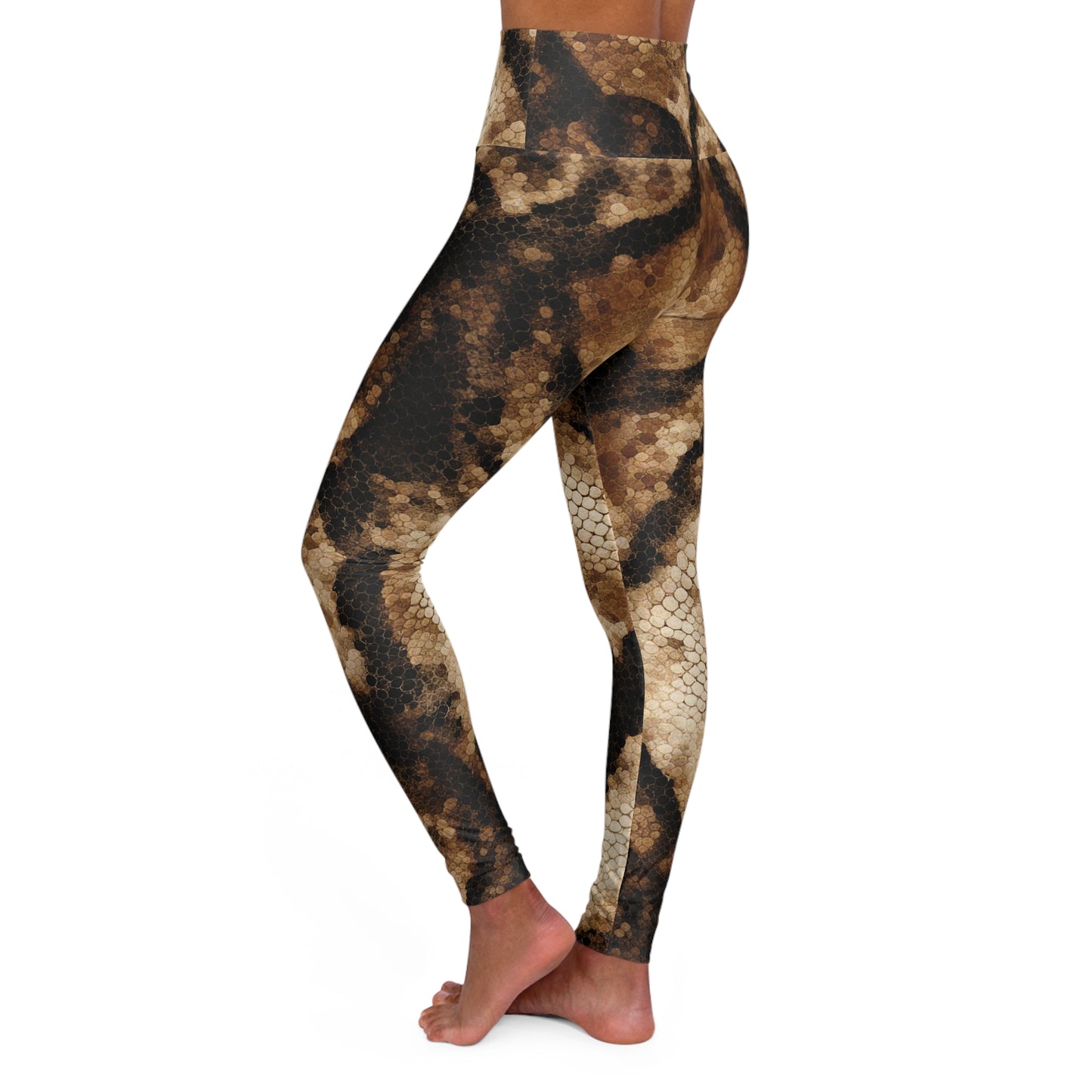 Rattlesnake Skin Print - Yoga Pants