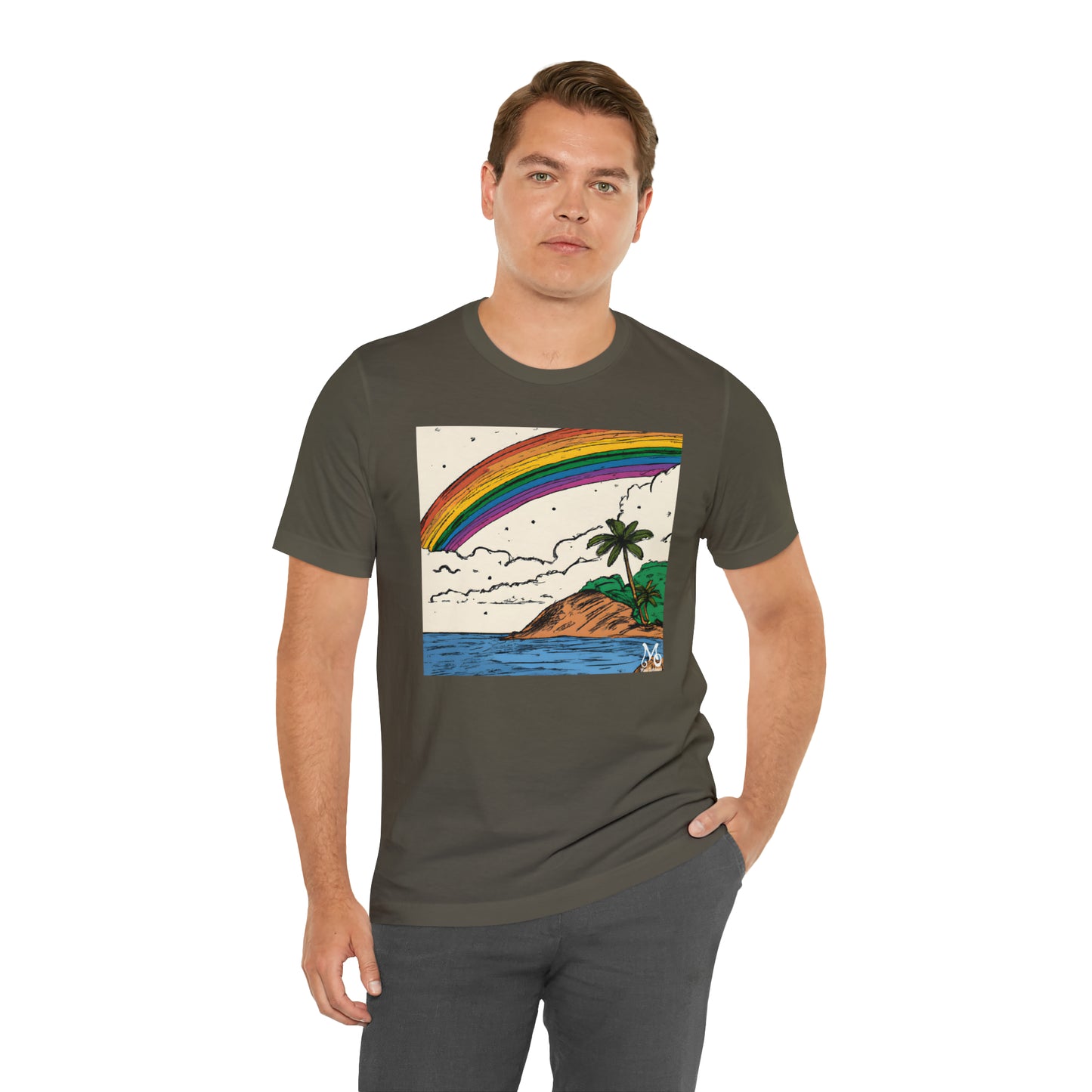 Rainbow Aloha Island - T-shirt