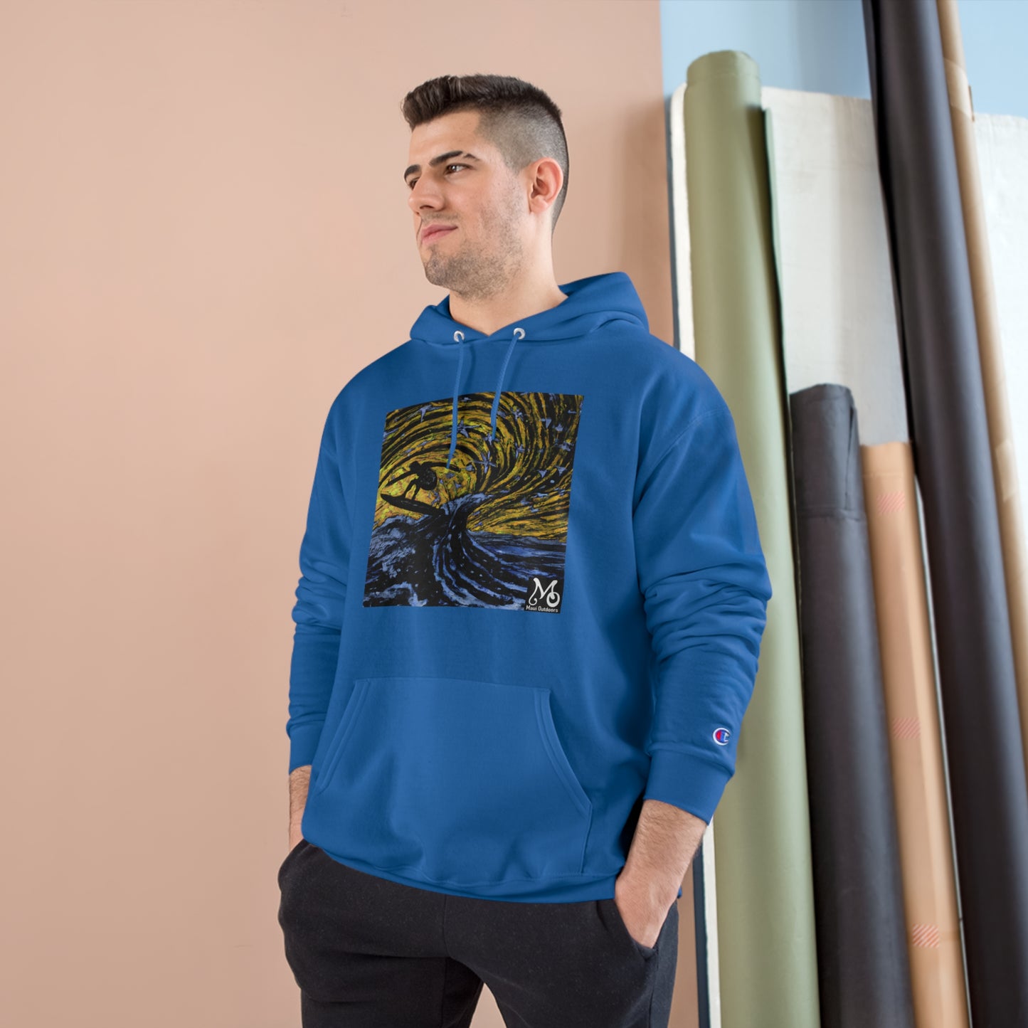 Celestial Surf Ride - Champion Hoodie