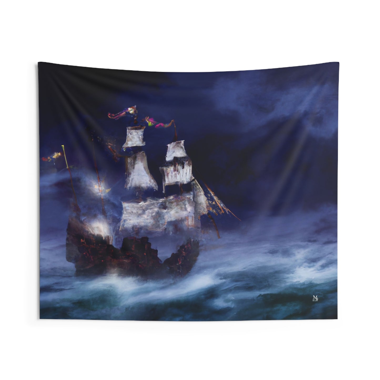 Ghost of the Cutlass Reef - Halloween Tapestry