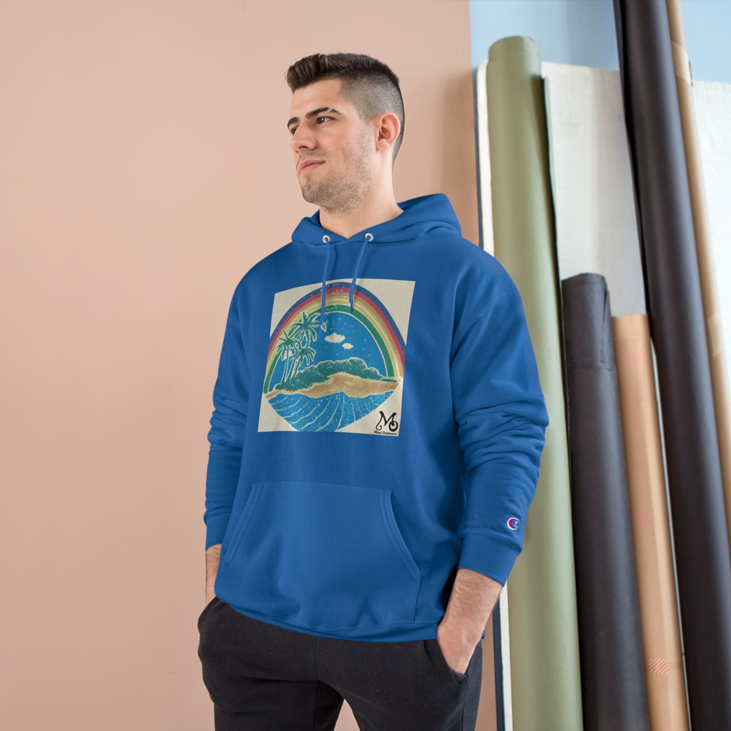 Rainbow Hula - Champion Hoodie