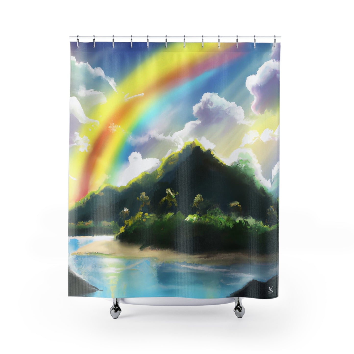 Heaven's Rainbow Key - Shower Curtain