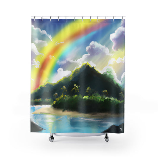 Heaven's Rainbow Key - Shower Curtain