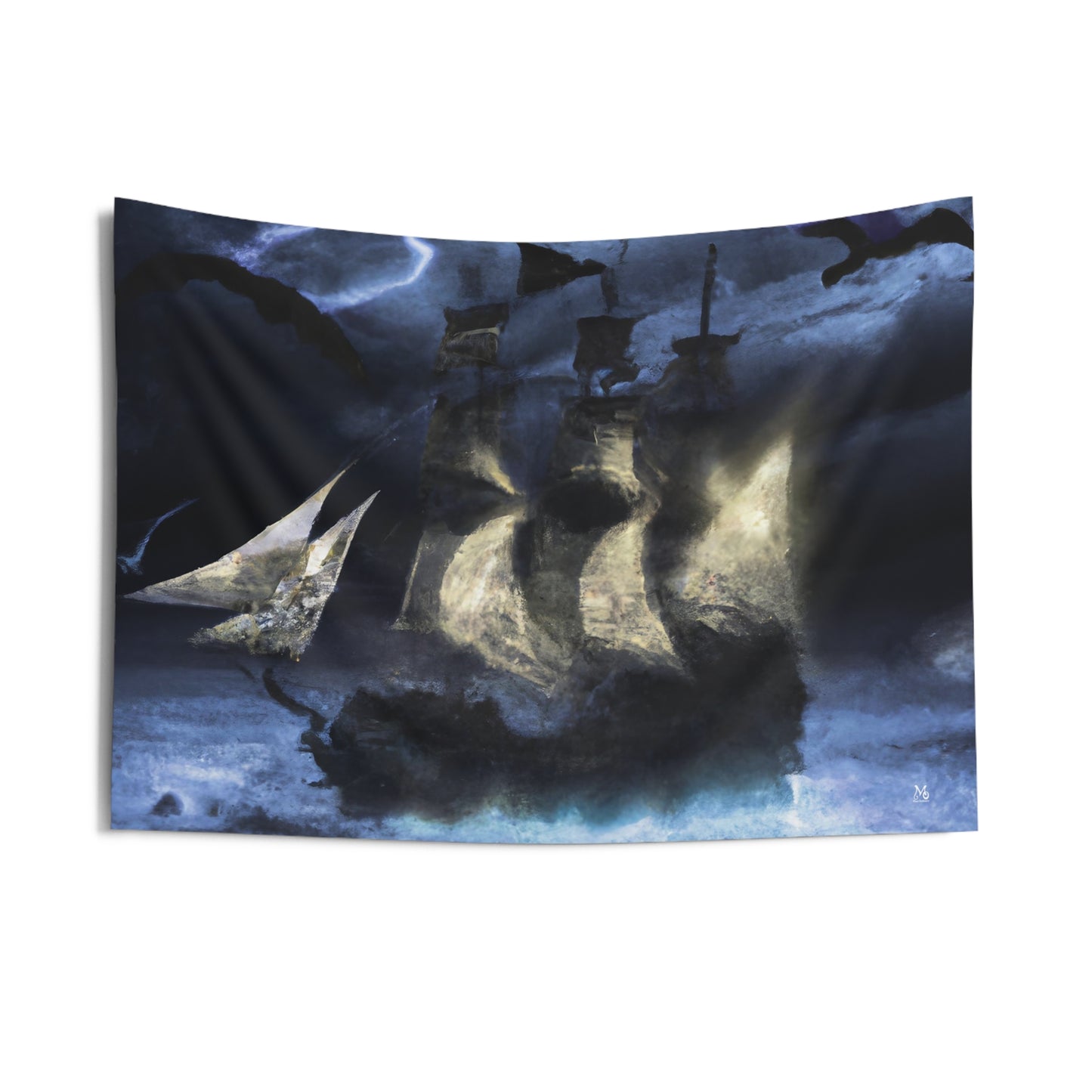 Ghostly Galleon - Halloween Tapestry