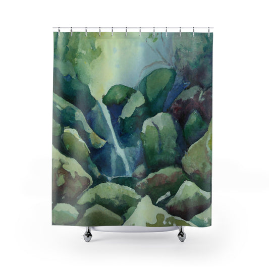 Waihilau Falls - Shower Curtain