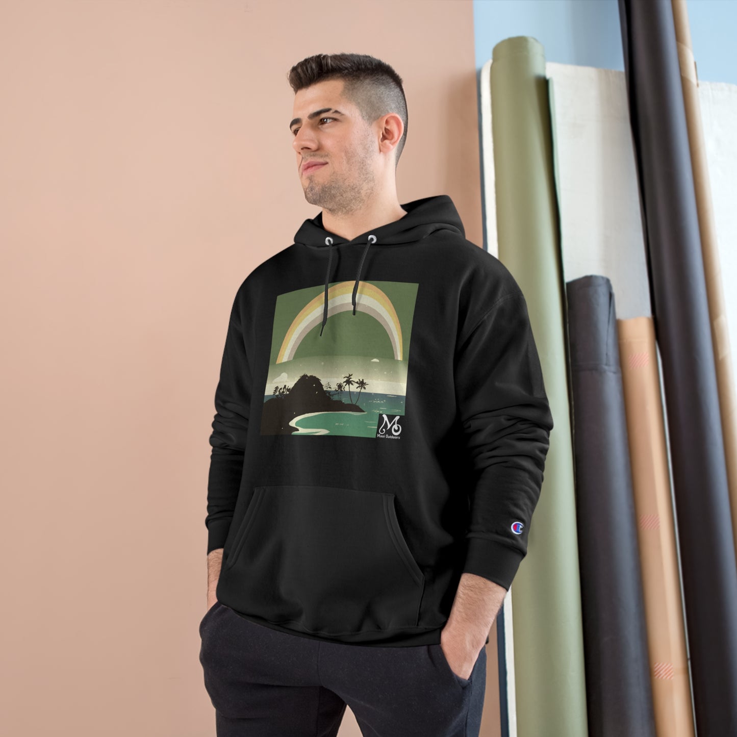 Rainbow Vista Island III - Champion Hoodie