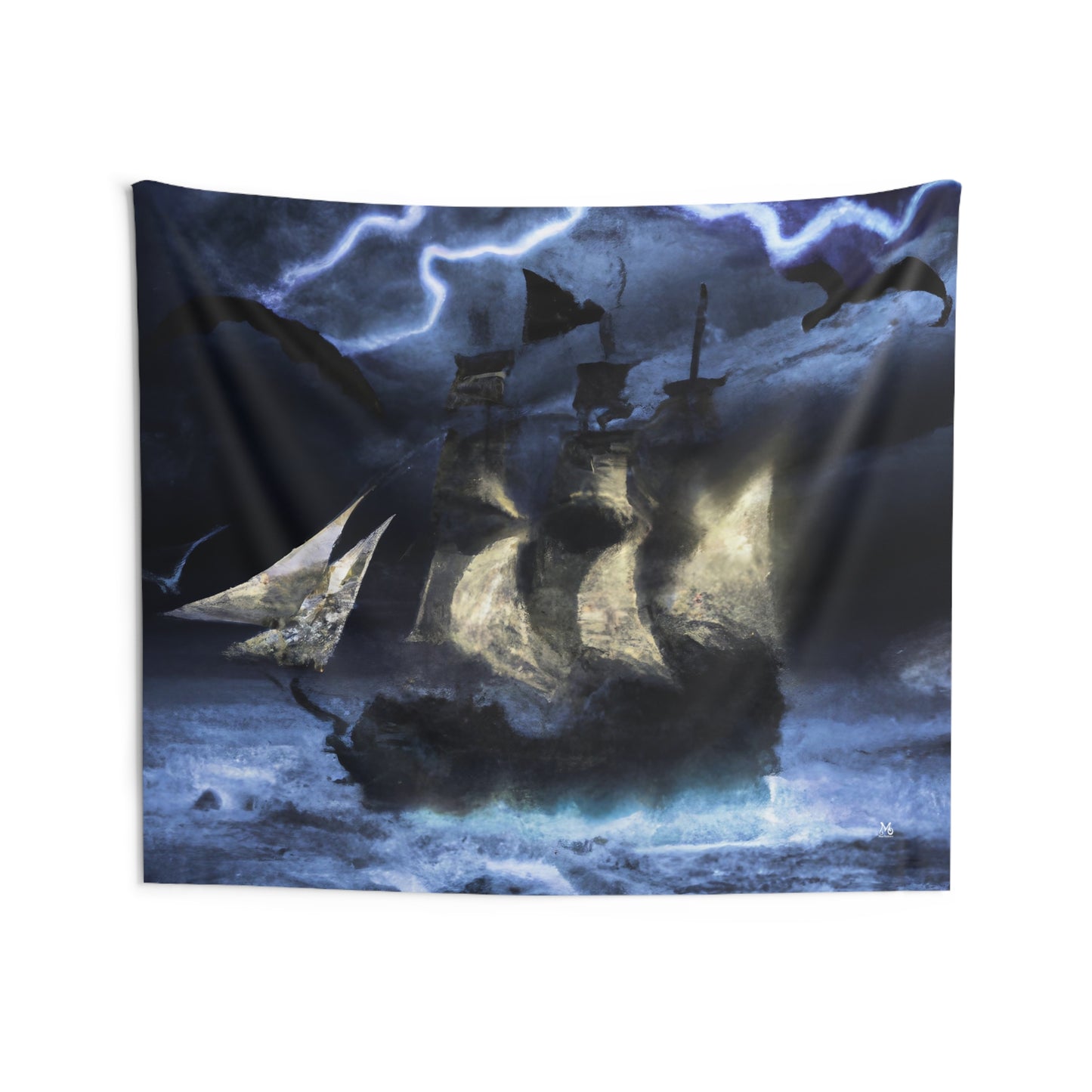 Ghostly Galleon - Halloween Tapestry