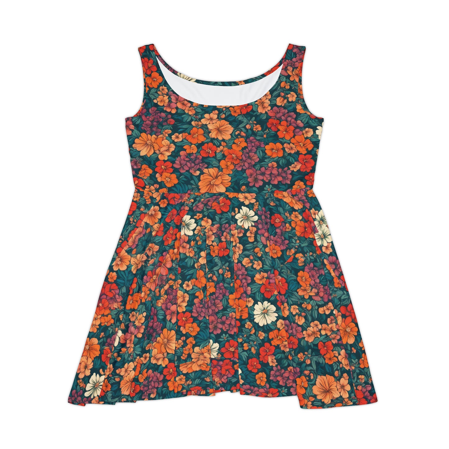 Hinahina Flower II - Women's Skater Dress