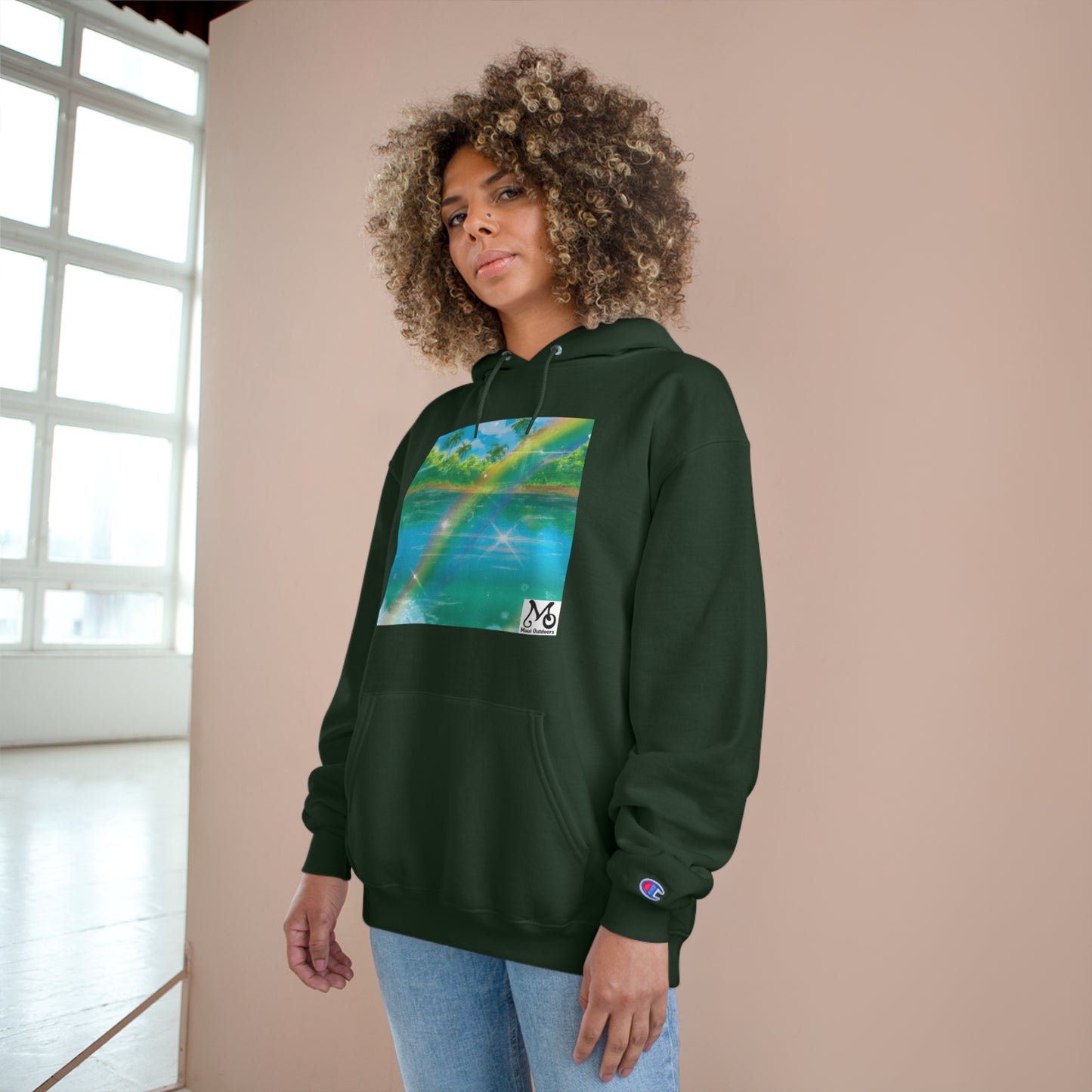 Lush Lagoon Vista - Champion Hoodie