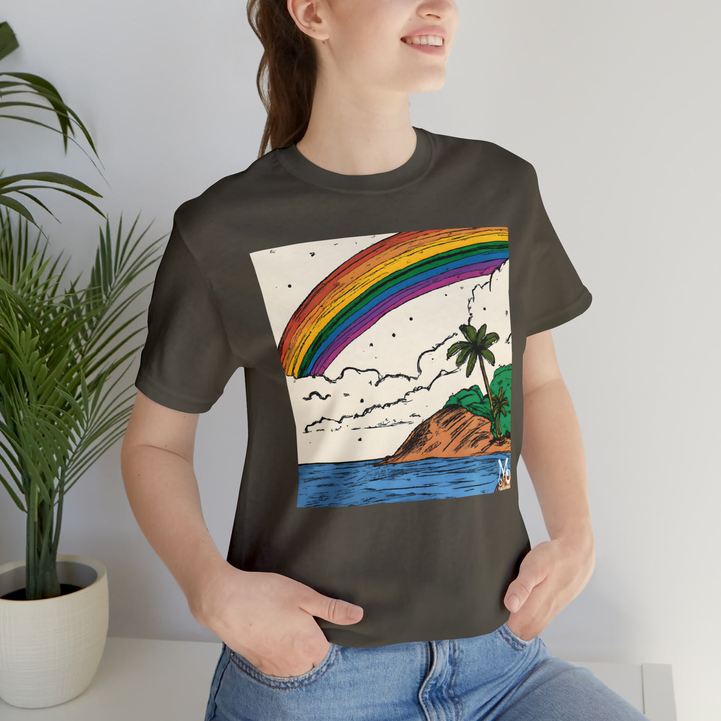 Rainbow Aloha Island - T-shirt