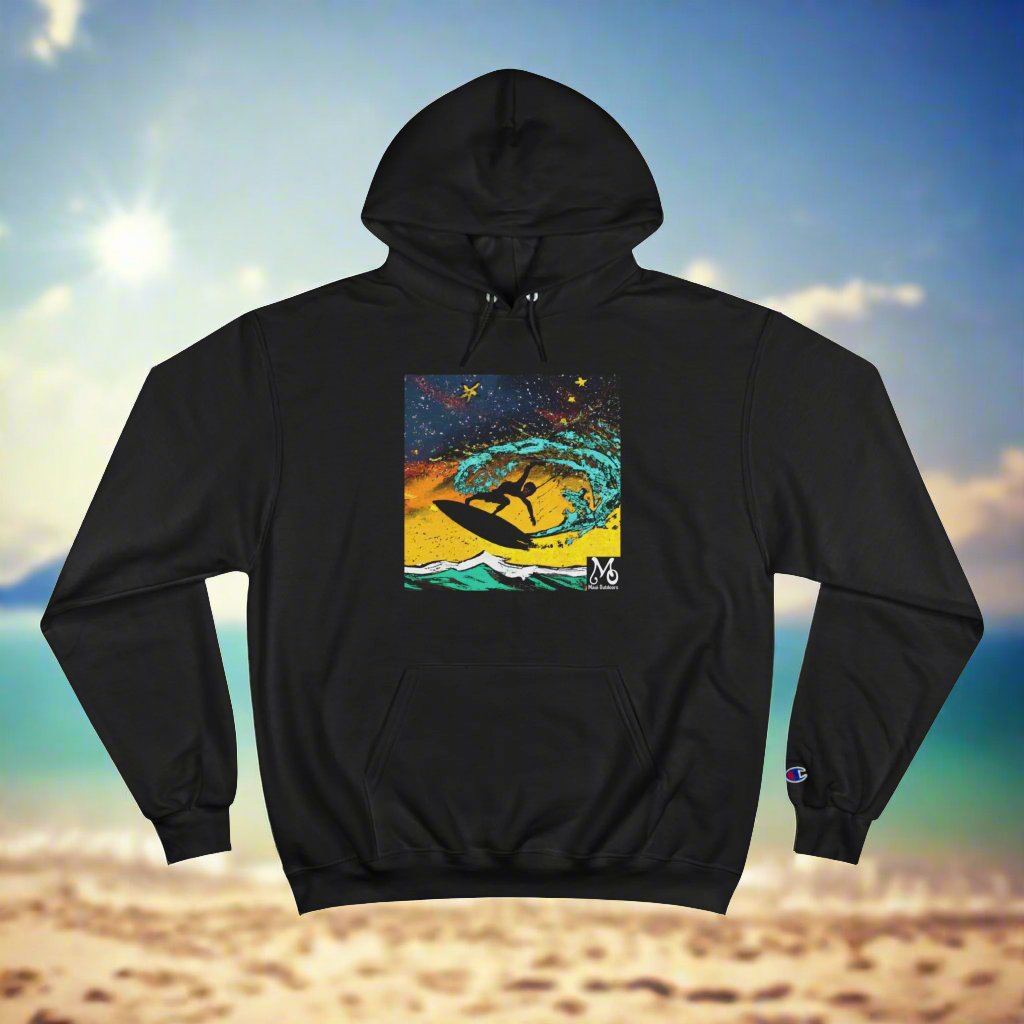 A Surfer's Airborne Dream - Champion Hoodie