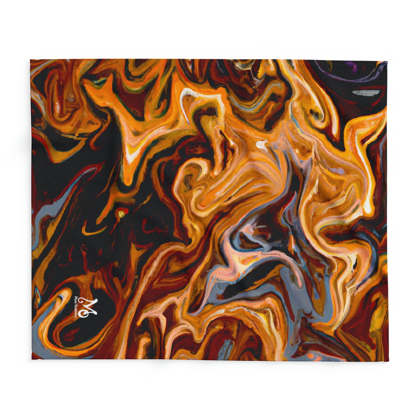 Lava Ripples - Fleece Blanket