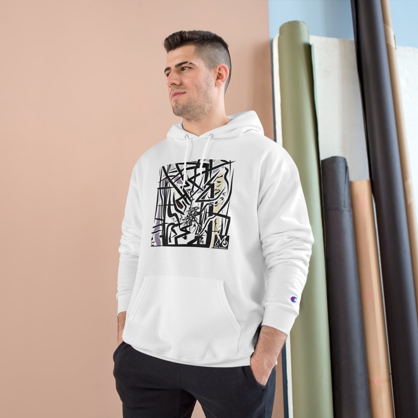 Geometric Aura - Champion Hoodie