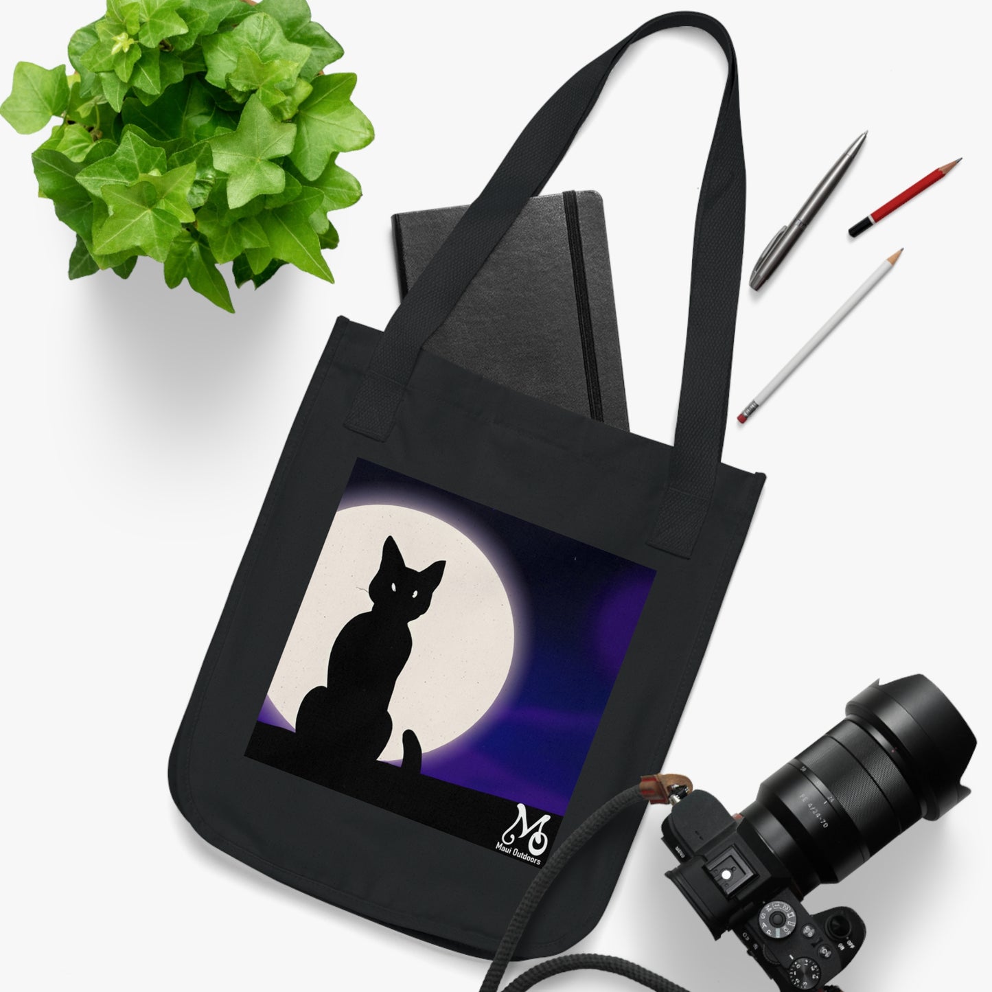 Shadow Paws - Organic Canvas Tote Bag