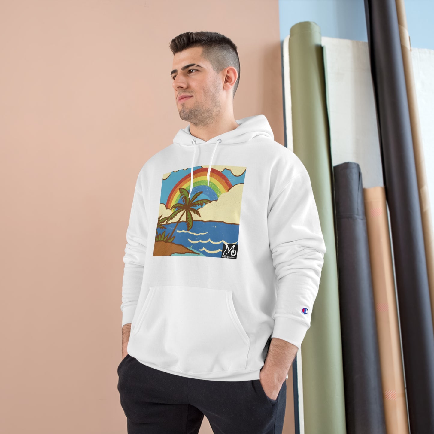 Rainbow Vista Island IV - Champion Hoodie