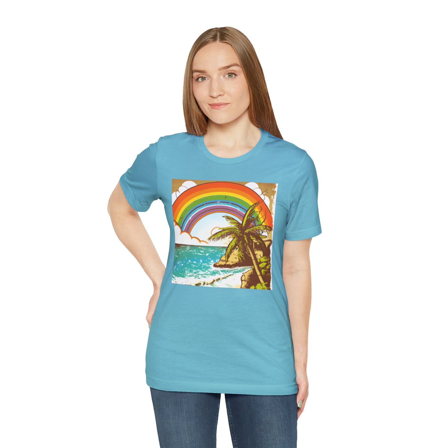 Rainbow Glimmer Island - T-shirt