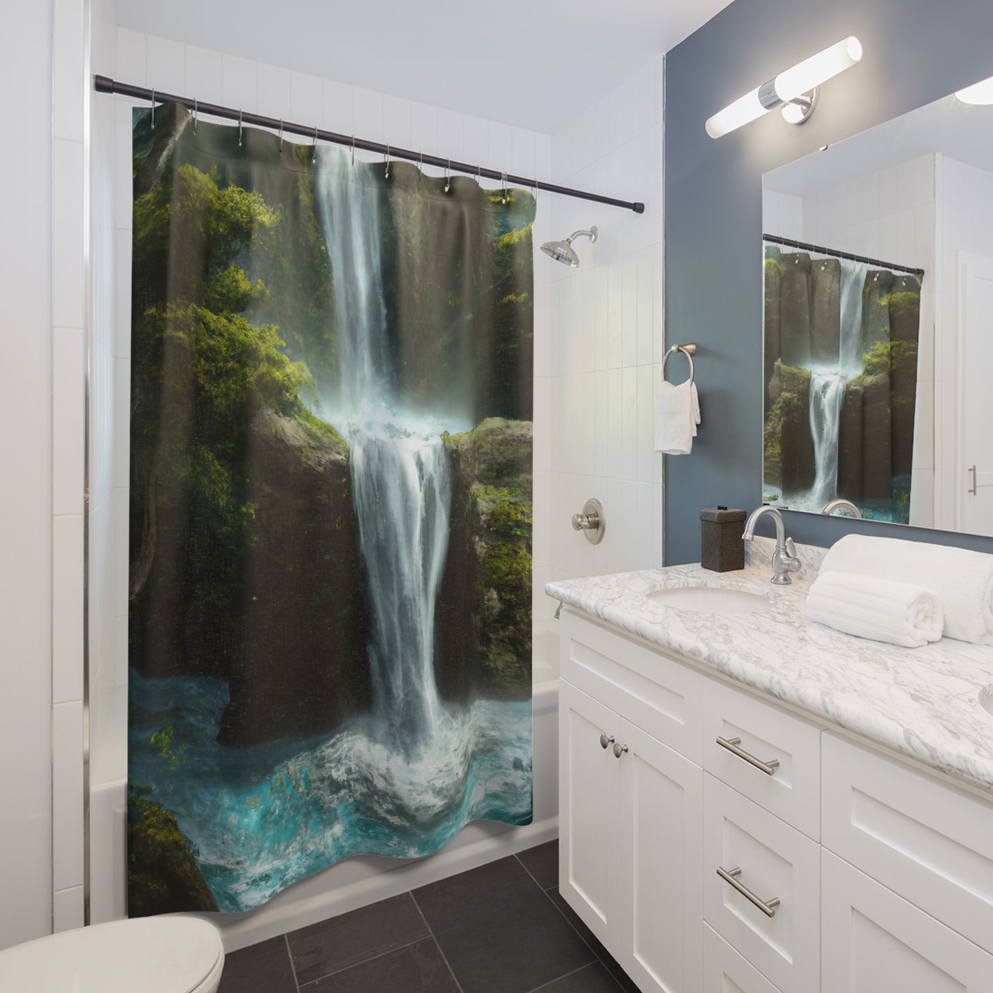 Ohe o Kīpae Falls - Shower Curtain