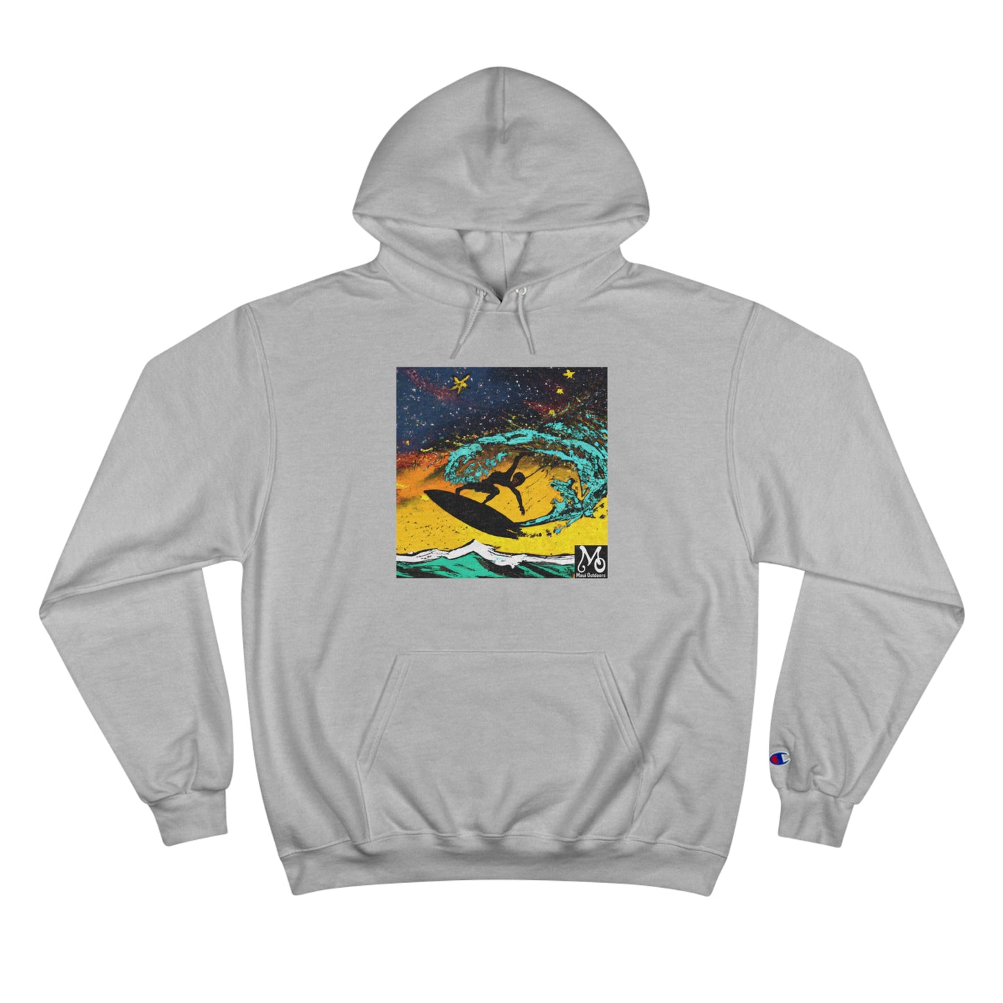 A Surfer's Airborne Dream - Champion Hoodie