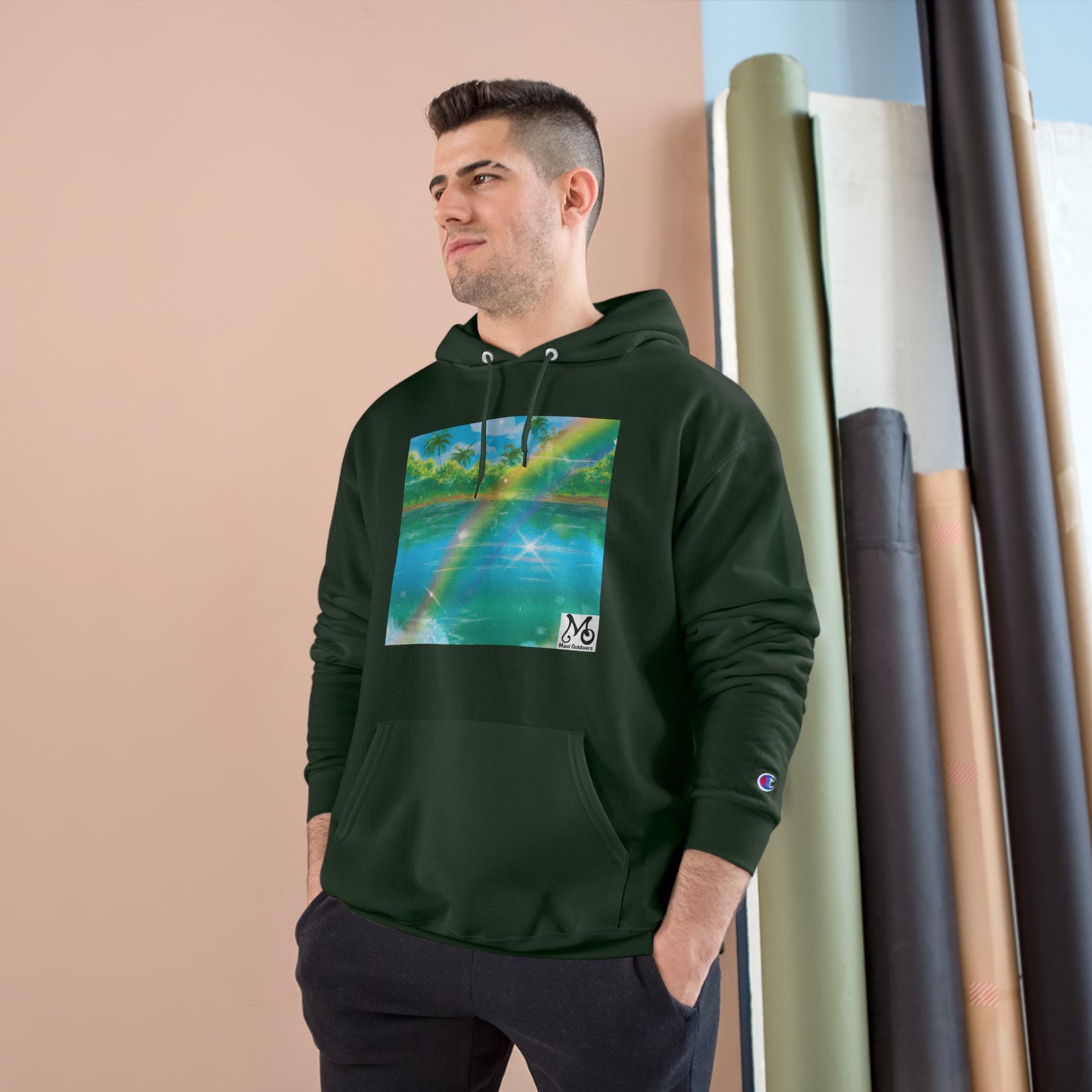 Lush Lagoon Vista - Champion Hoodie