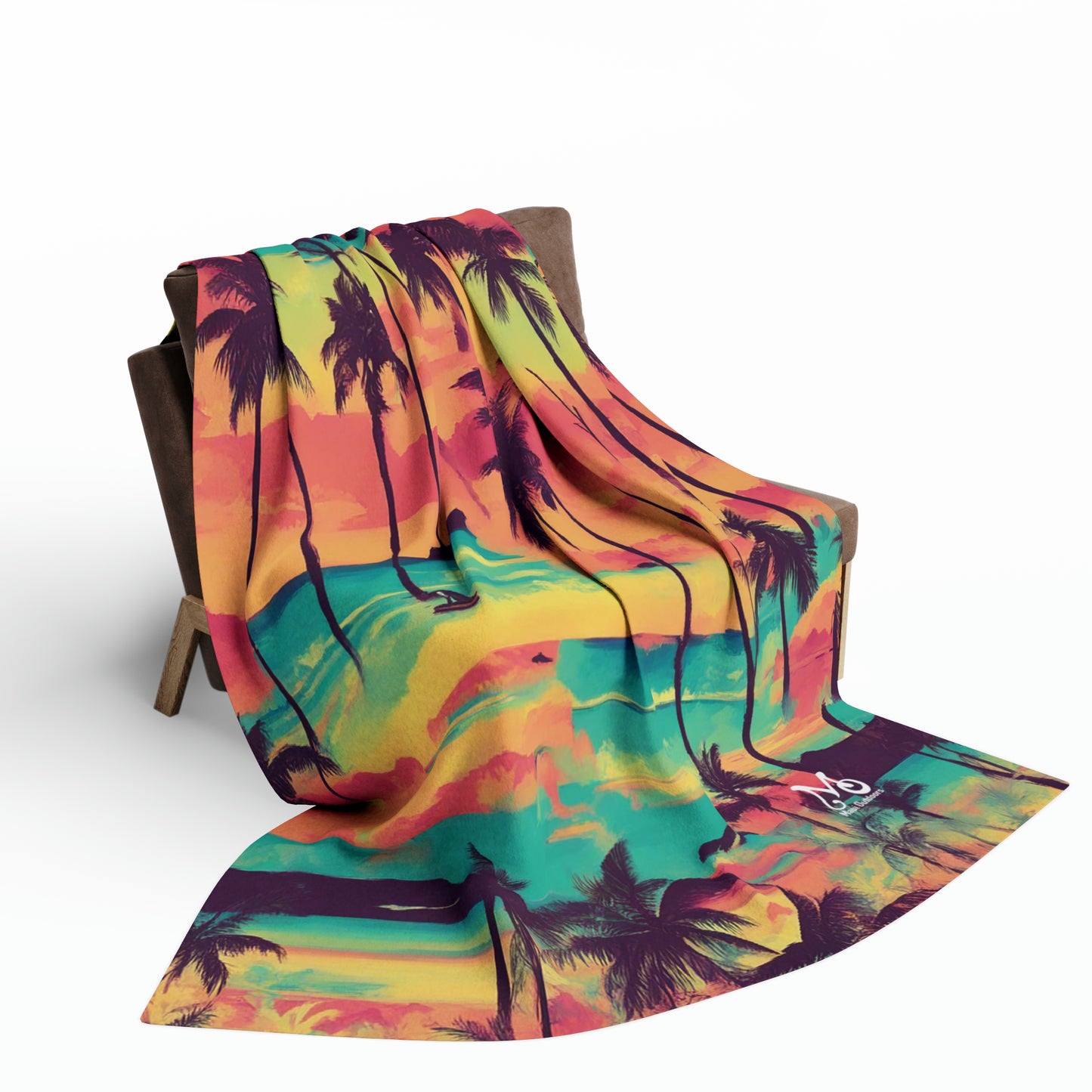 Hawaiian Beach Collage - Fleece Blanket