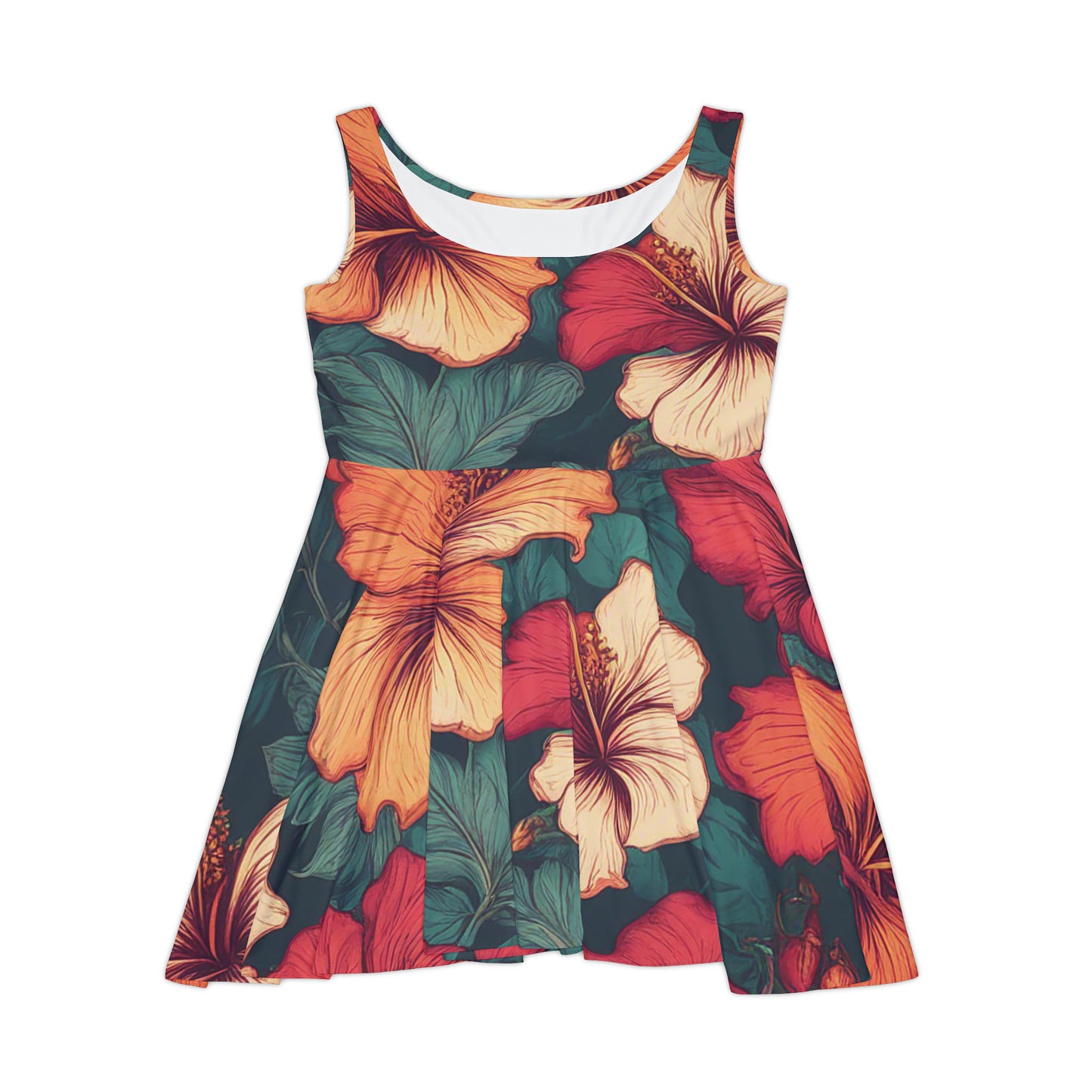 Hibiscus Flower - Women's Skater Dress