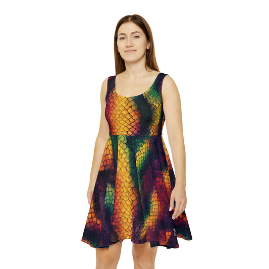 Rainbow Dragon - Women's Skater Dress