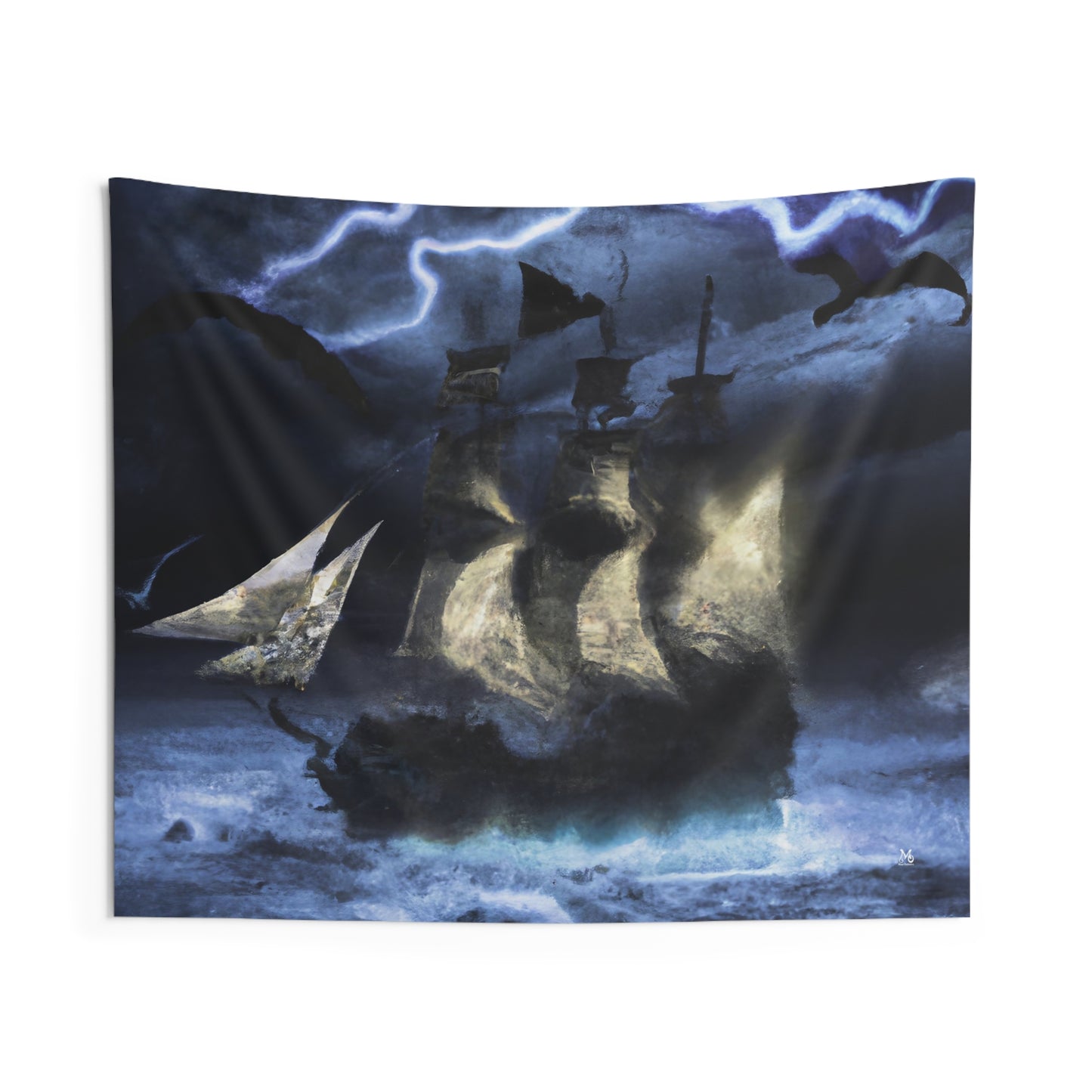 Ghostly Galleon - Halloween Tapestry