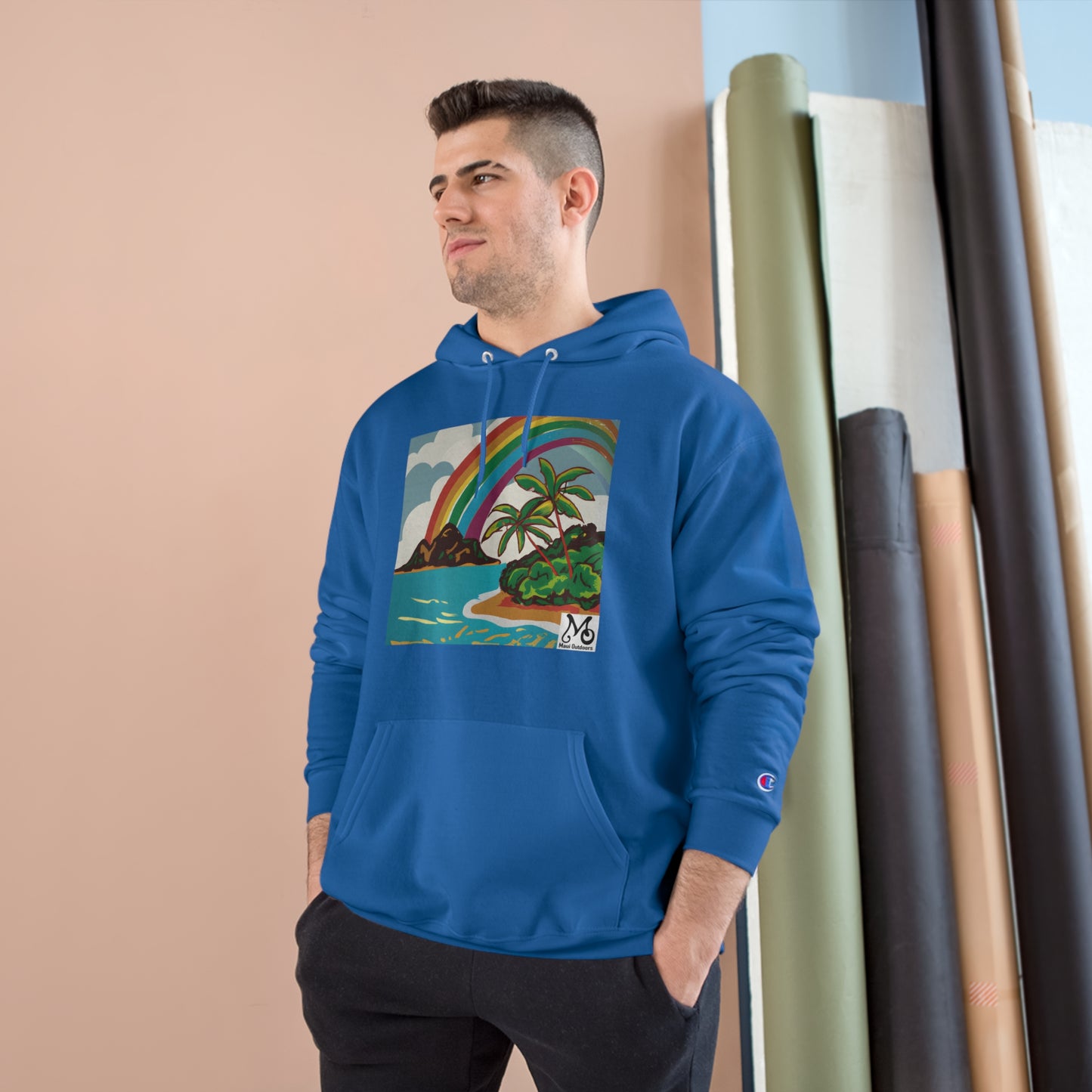 Rainbow Wahiki - Champion Hoodie