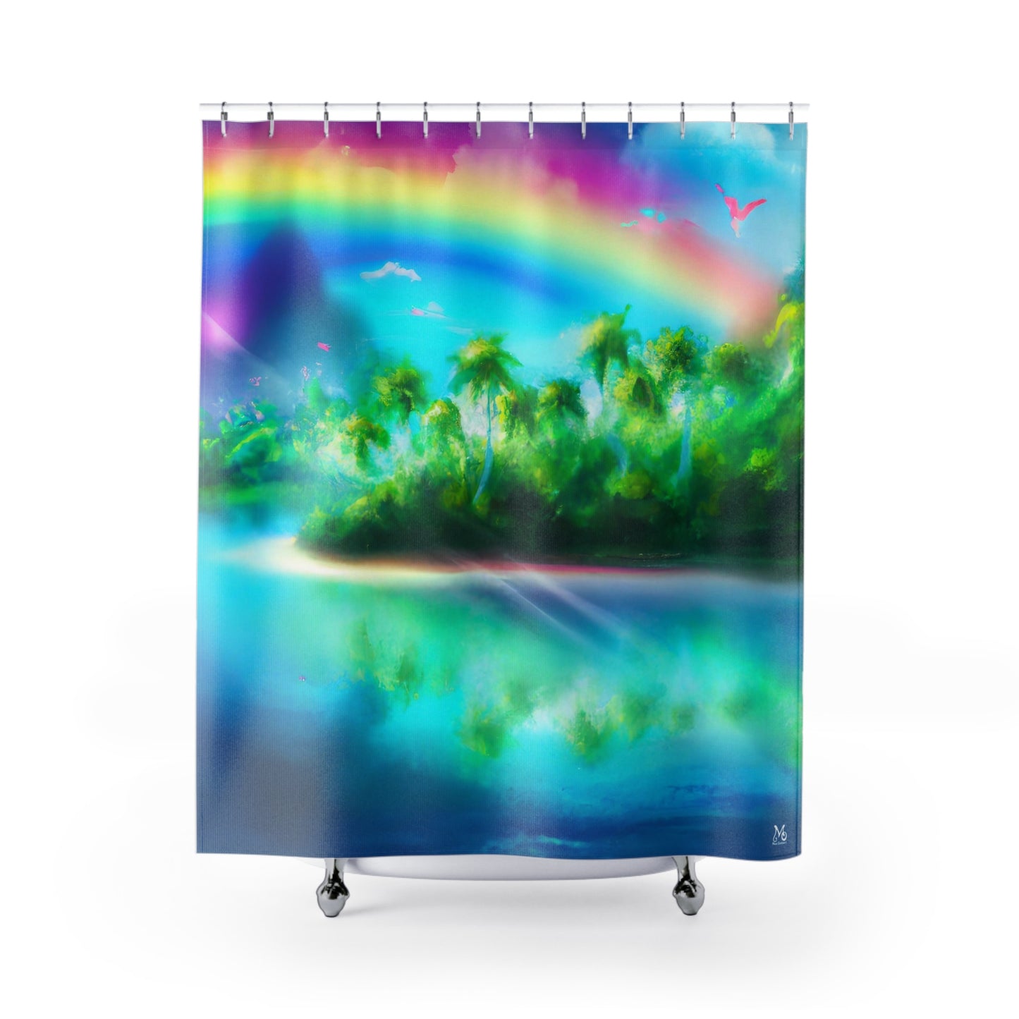 Rainbow Oasis - Shower Curtain