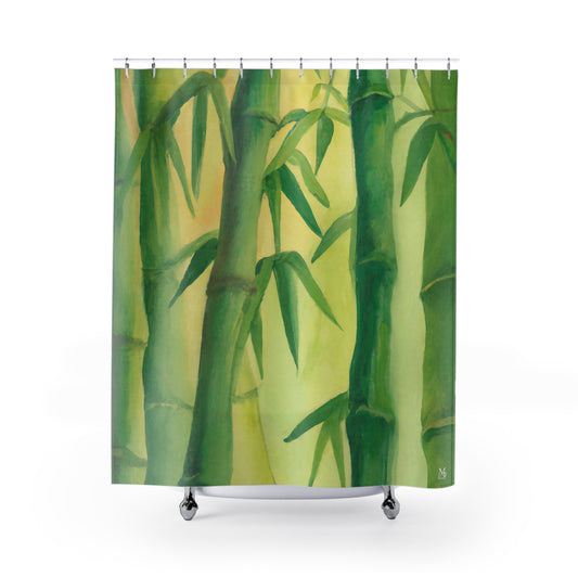 Aihiu Nani Bamboo Wao - Shower Curtain