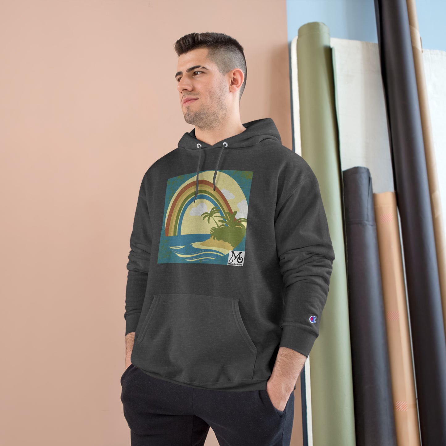 Rainbow Vista Isle - Champion Hoodie