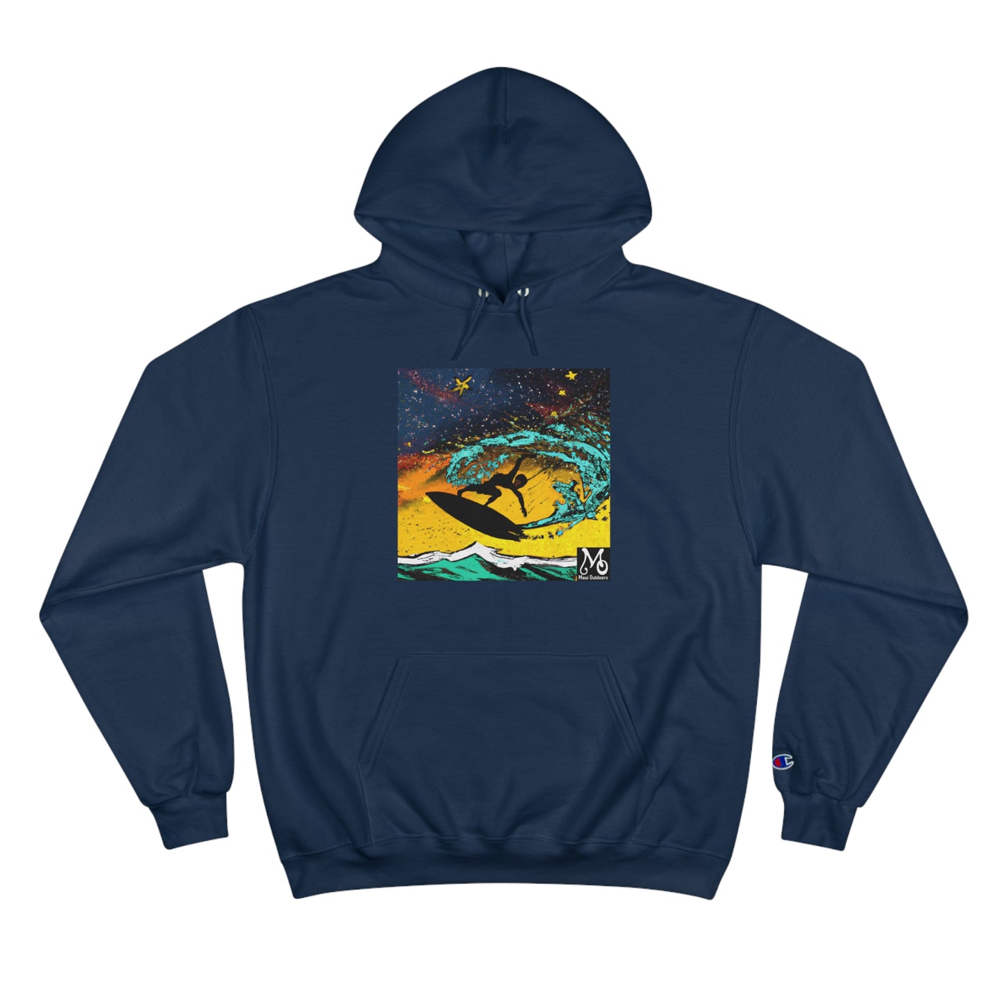 A Surfer's Airborne Dream - Champion Hoodie