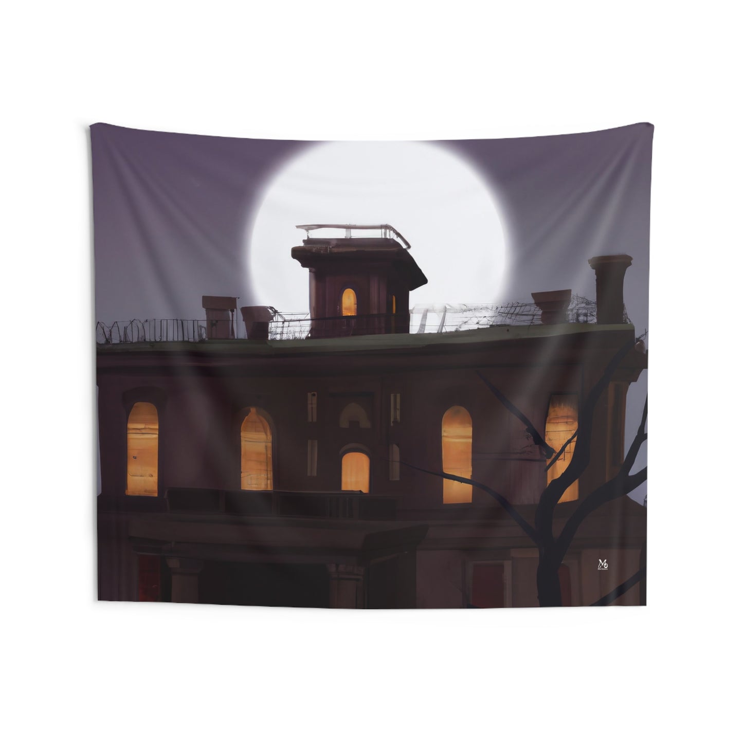 The Cursed Manor - Halloween Tapestry