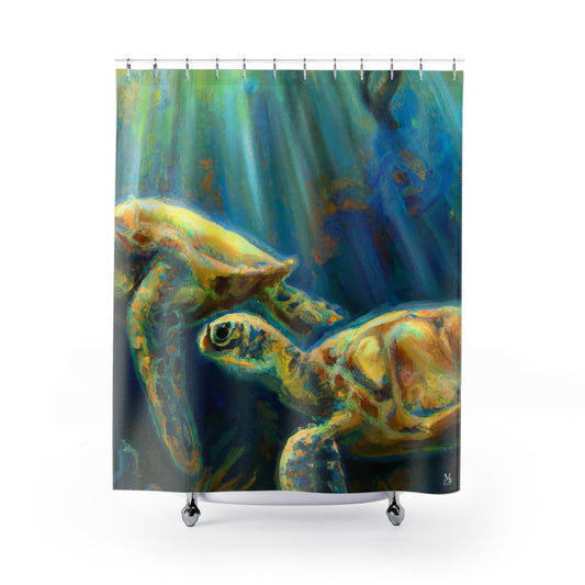 Pali Auina Mahina - Shower Curtain