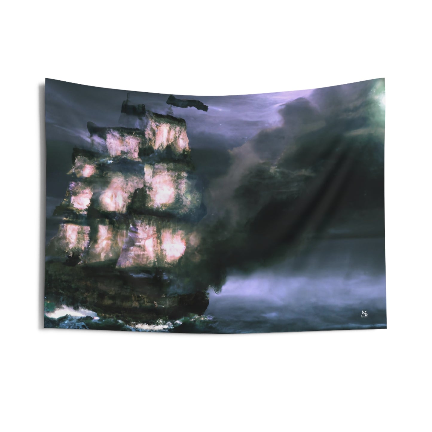 The Dreaded Ghost Galleon - Halloween Tapestry