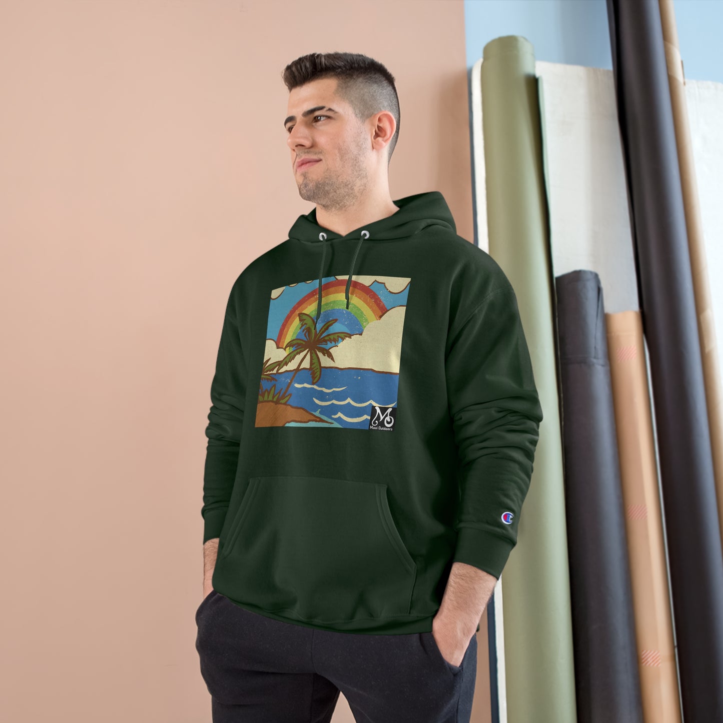 Rainbow Vista Island IV - Champion Hoodie