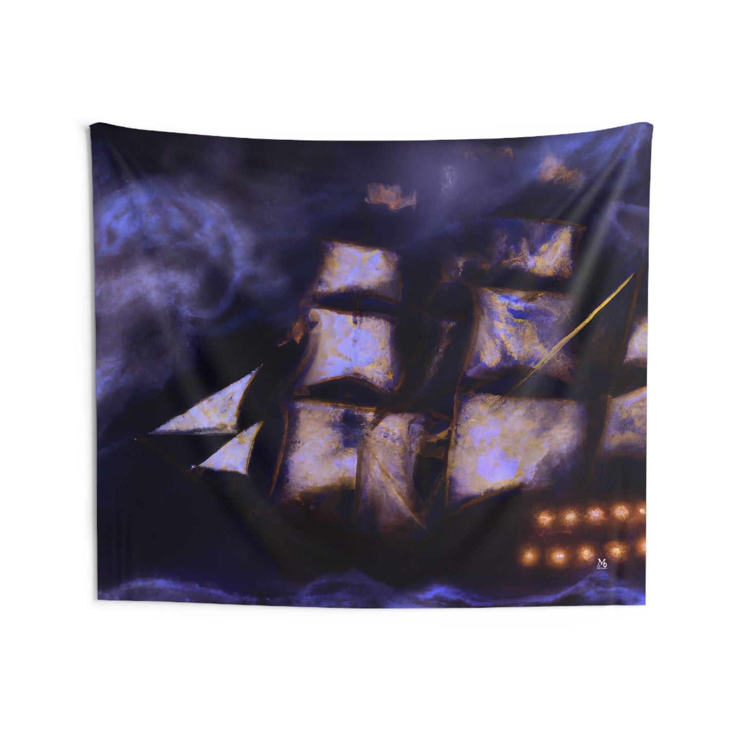 The Ghostly Galleon - Halloween Tapestry