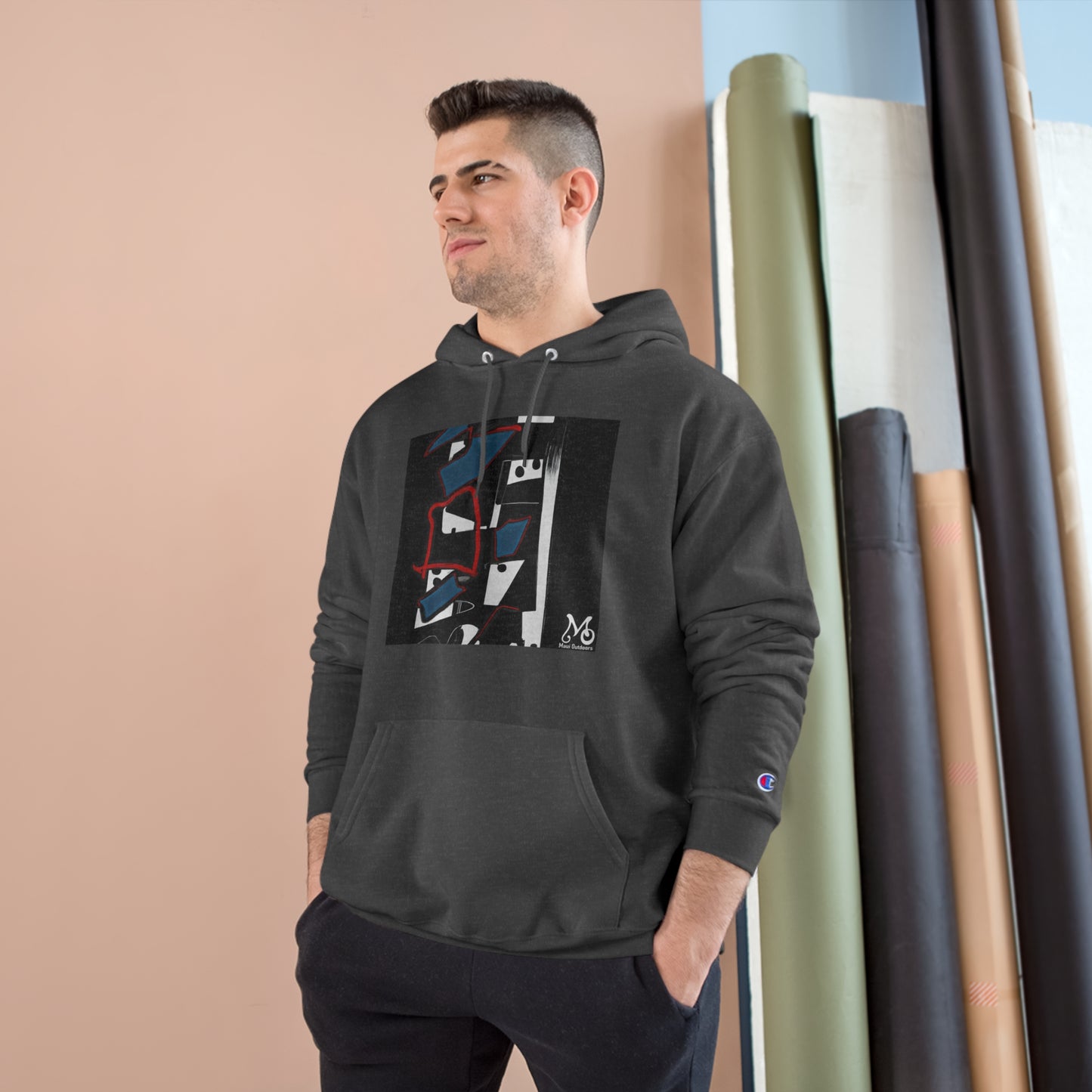 Vibrant Geometry - Champion Hoodie