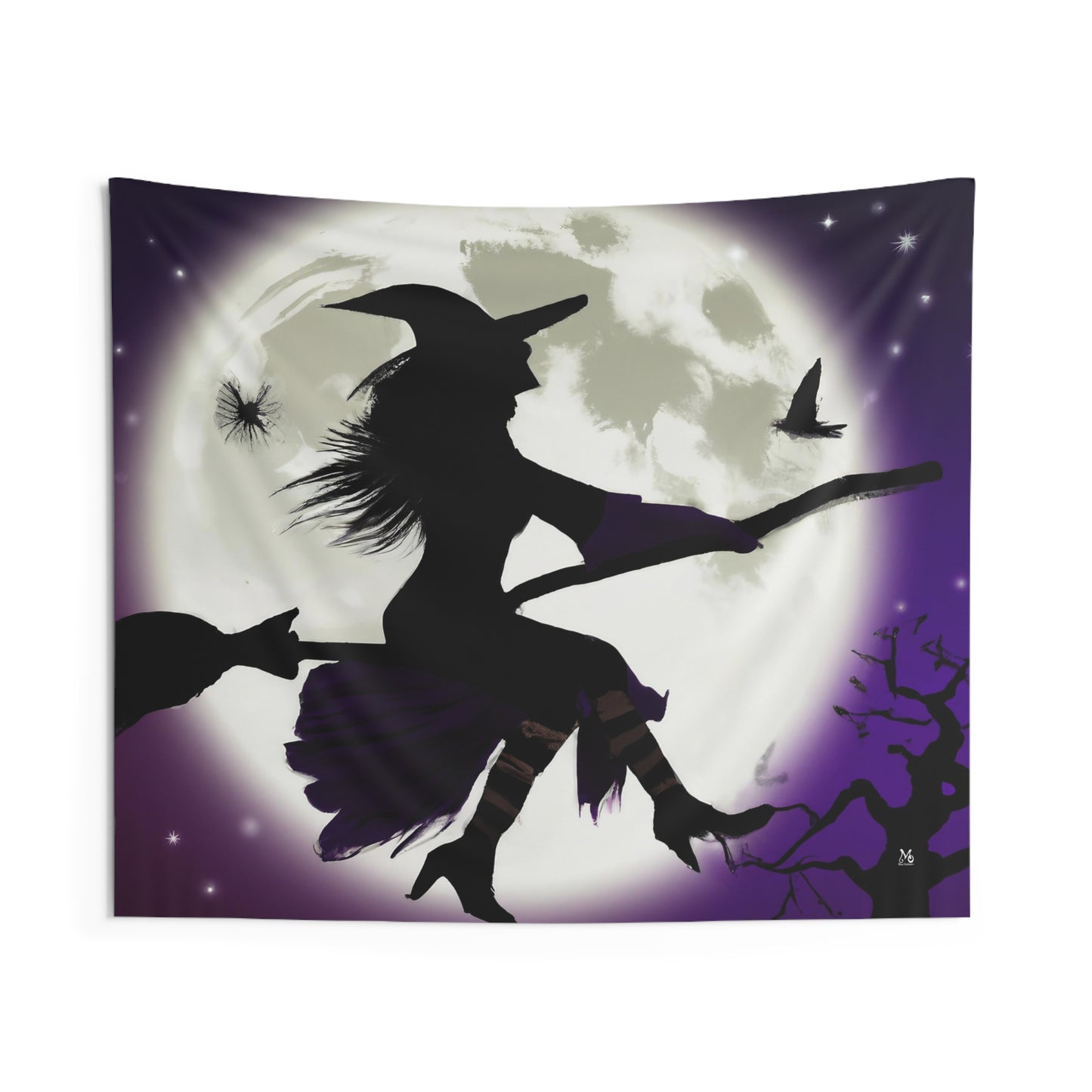 Maggie the Flying Witch - Halloween Tapestry