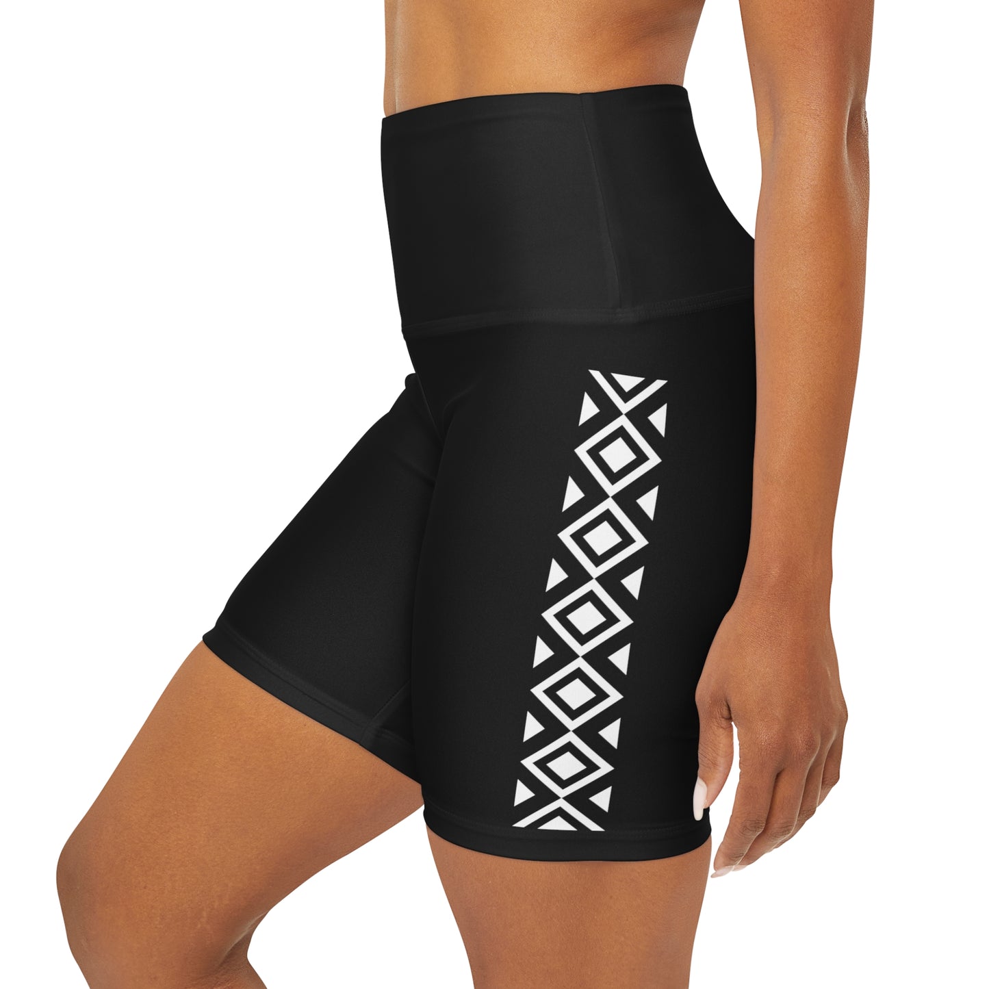 Maui Outdoors Tribal II - High Waisted Yoga Shorts