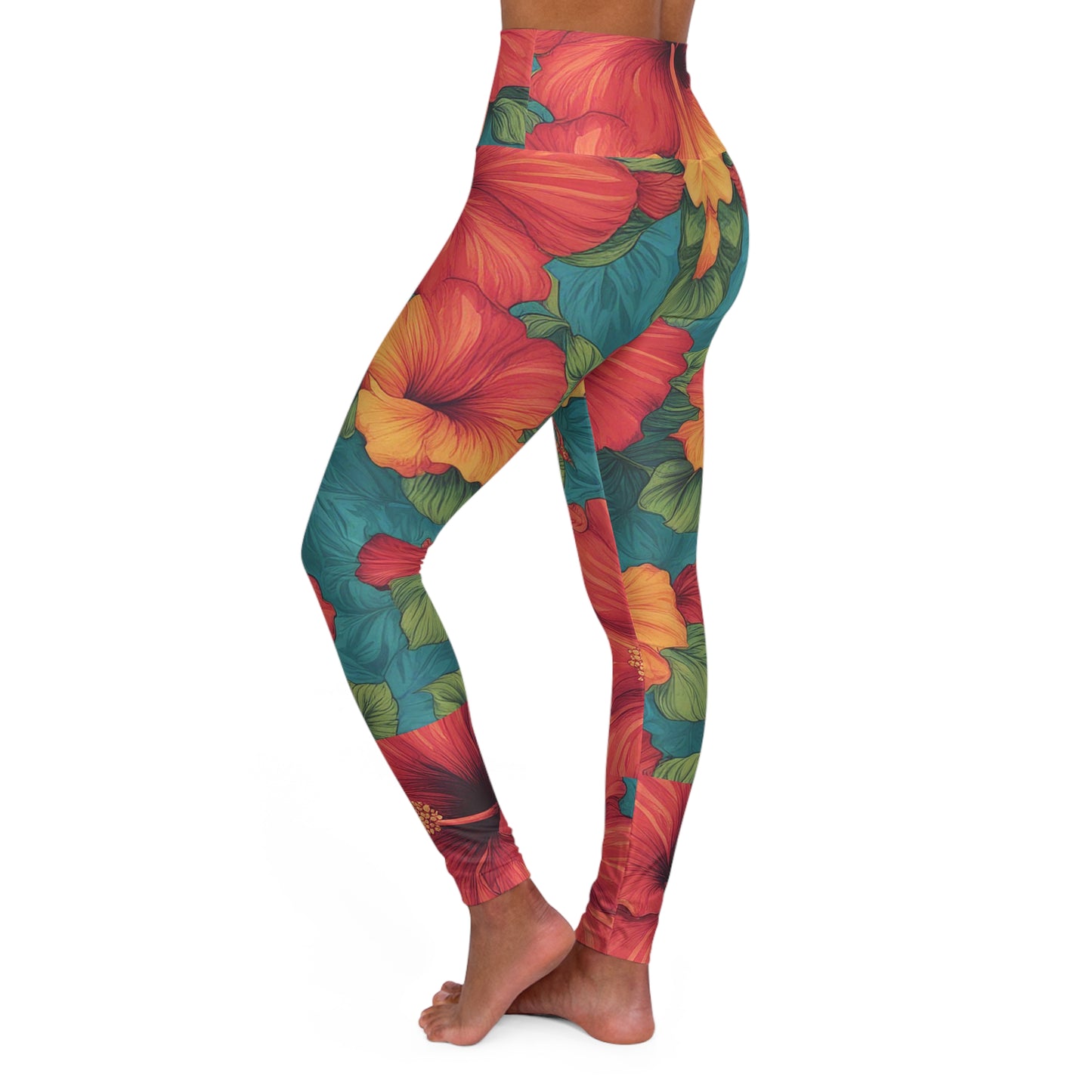 Hibiscus I - Yoga Pants