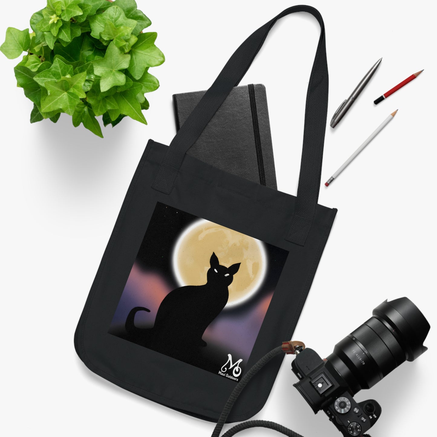 Shadow Paws - Organic Canvas Tote Bag