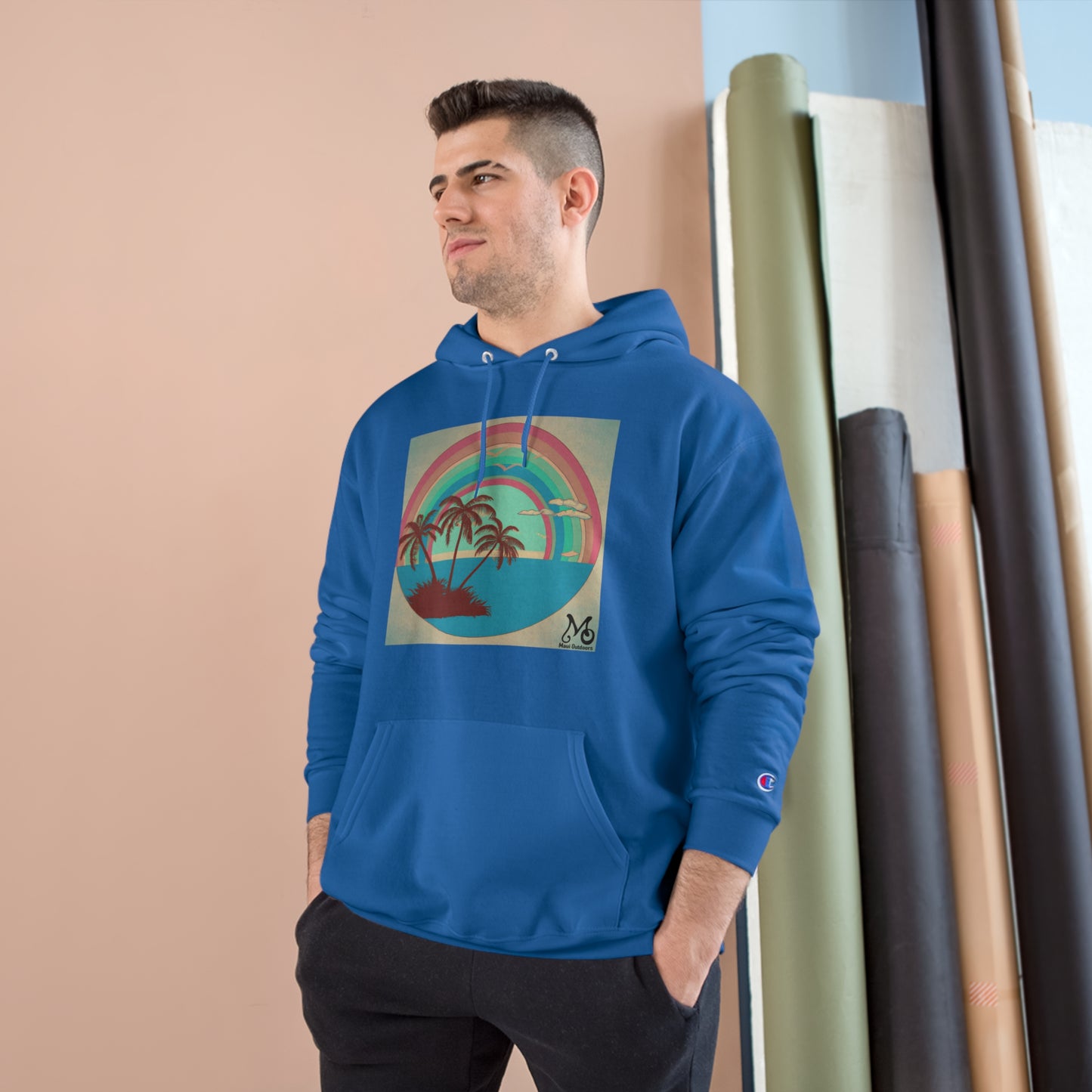 Rainbow Vista Island I - Champion Hoodie