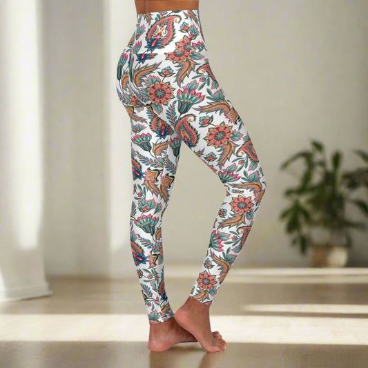 Paisley Perfect III - High Waisted Yoga Leggings