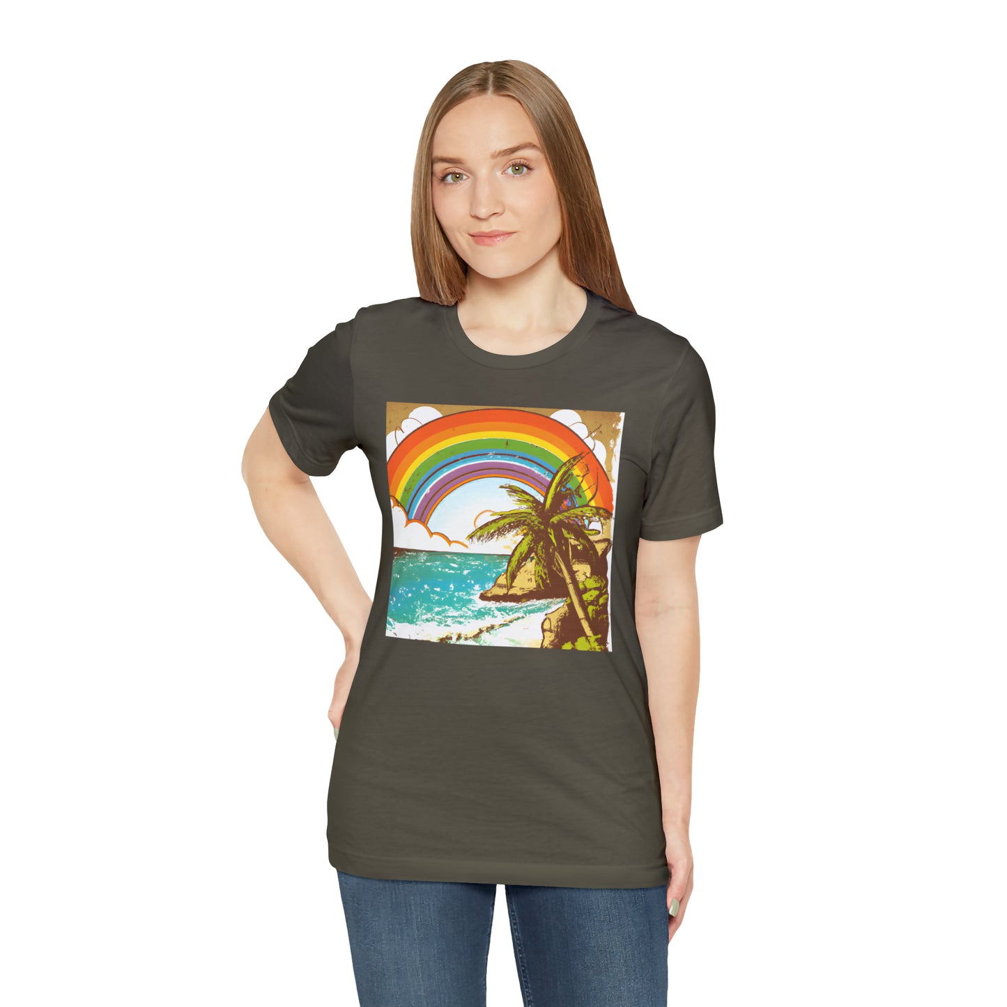 Rainbow Glimmer Island - T-shirt