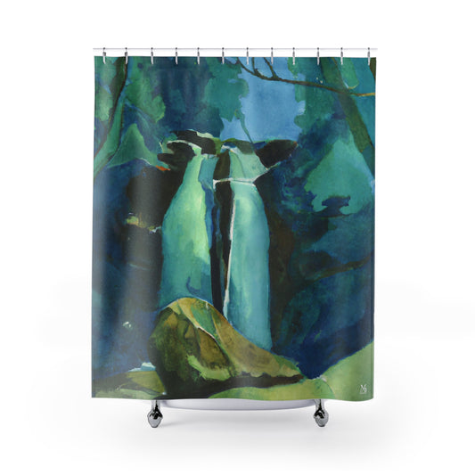 Kahakai Ae Ula Falls - Shower Curtain