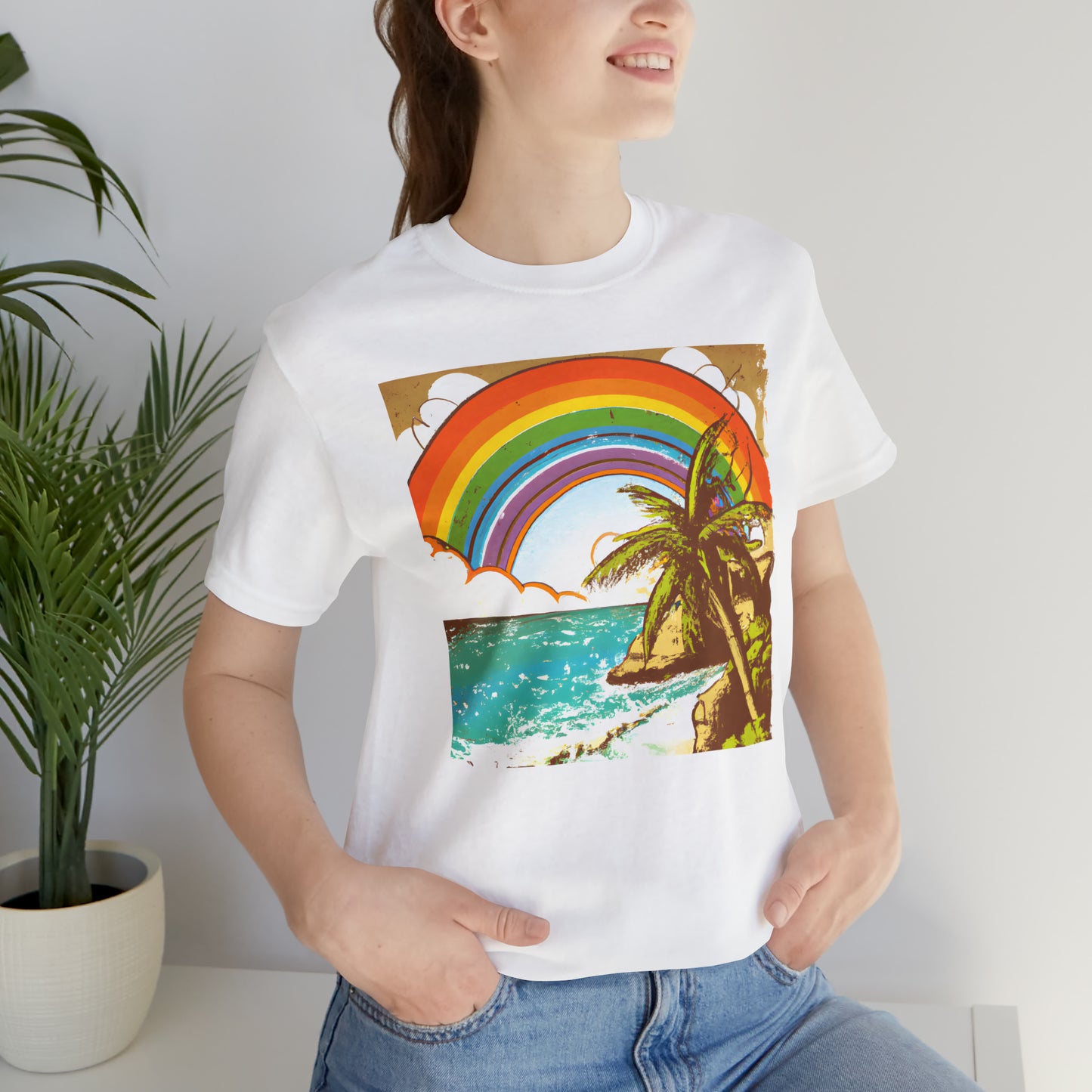 Rainbow Glimmer Island - T-shirt